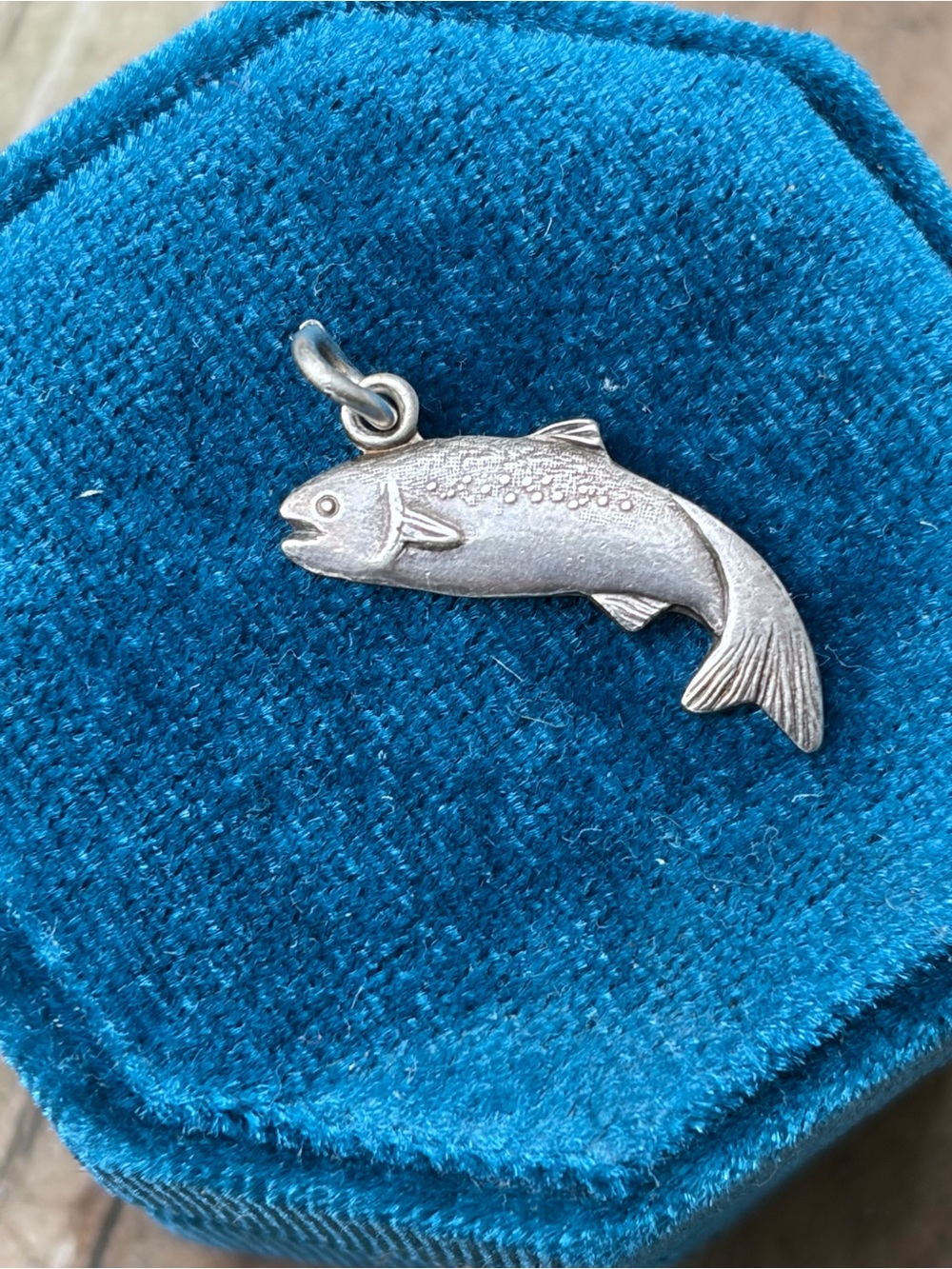 Vintage Sterling Silver Fish Charm
